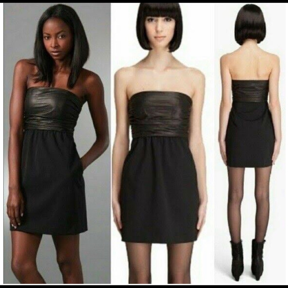 Theory Amandine Chateau lamb leather dress